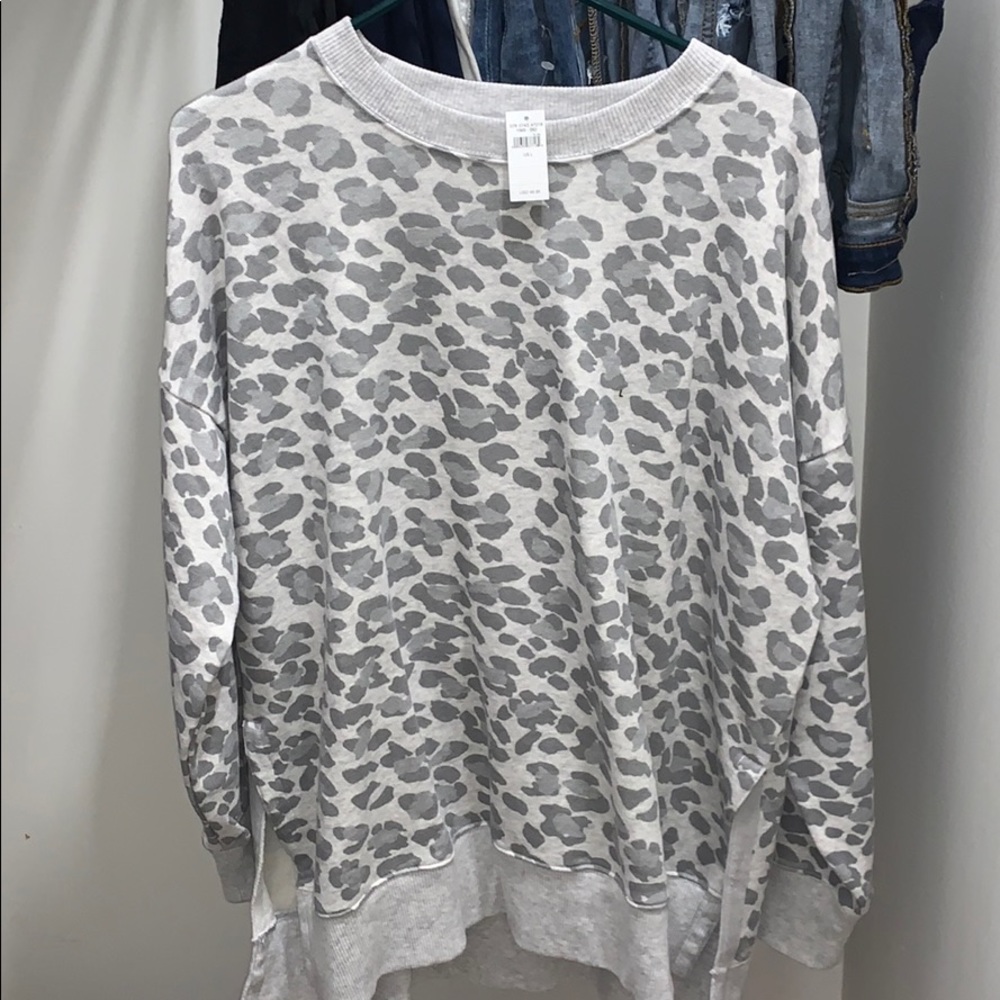 Aerie leopard sweatshirt